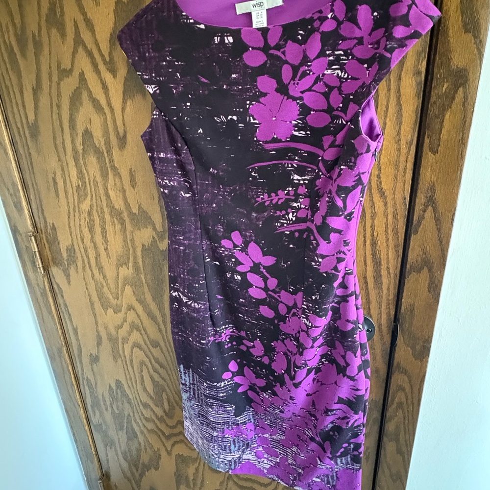 Purple Floral Women's Dress